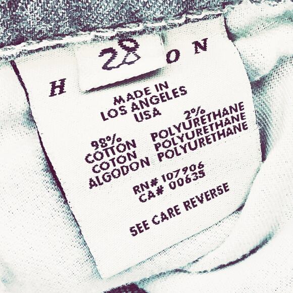 Hudson Jeans Lowrise Bootcut Light Gray Wash Flap Pockets Retro Size 28 - Picture 13 of 13